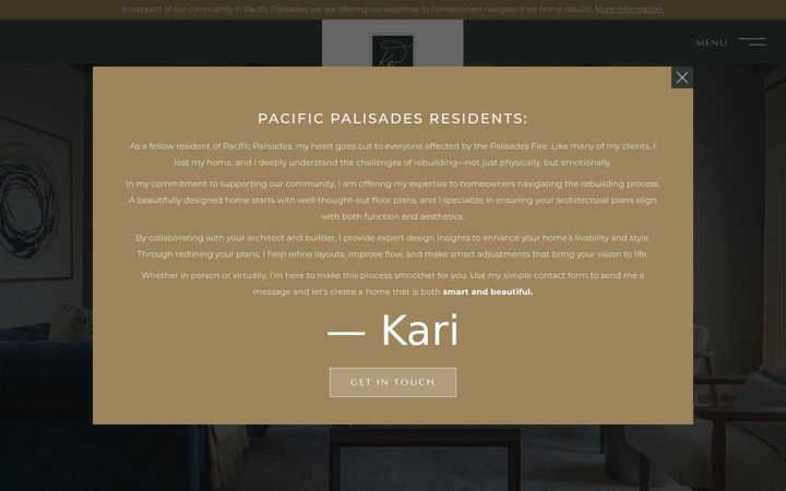 Screenshot of kariweaver.com