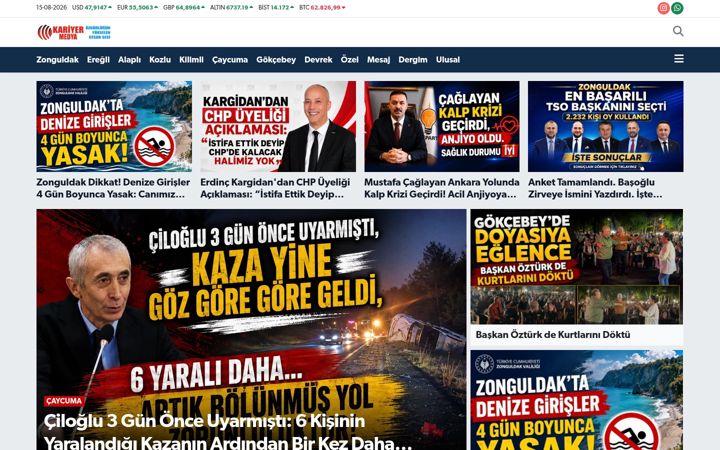 Screenshot of kariyermedya.net