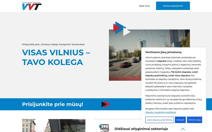 Screenshot of karjeravvt.lt