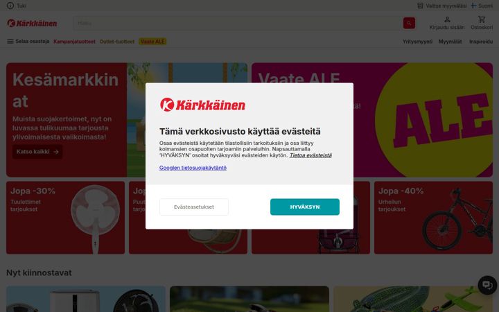 Screenshot von karkkainen.com