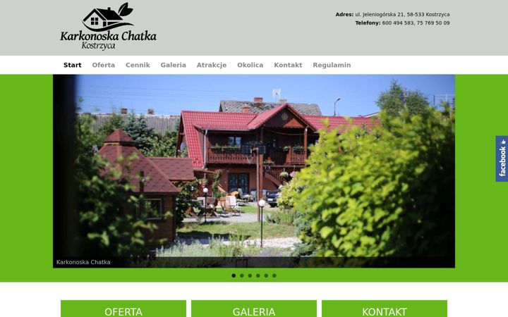 Screenshot of karkonoskachatka.pl