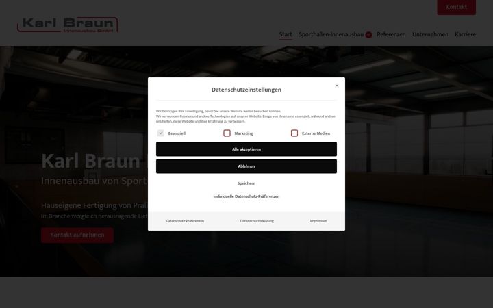 Screenshot of karl-braun-innenausbau.de