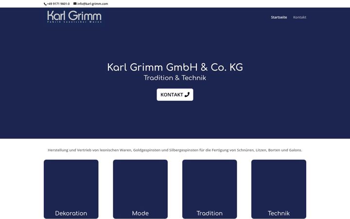 Screenshot of karl-grimm.com