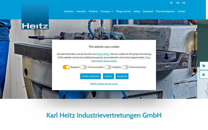 Screenshot of karl-heitz.de