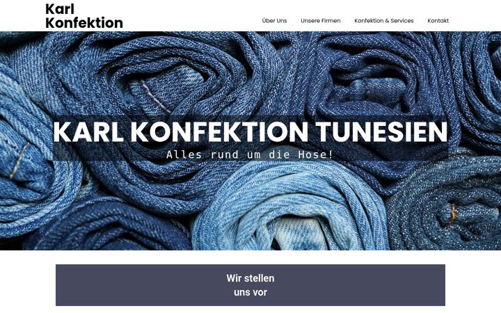 Screenshot of karl-konfektion.de