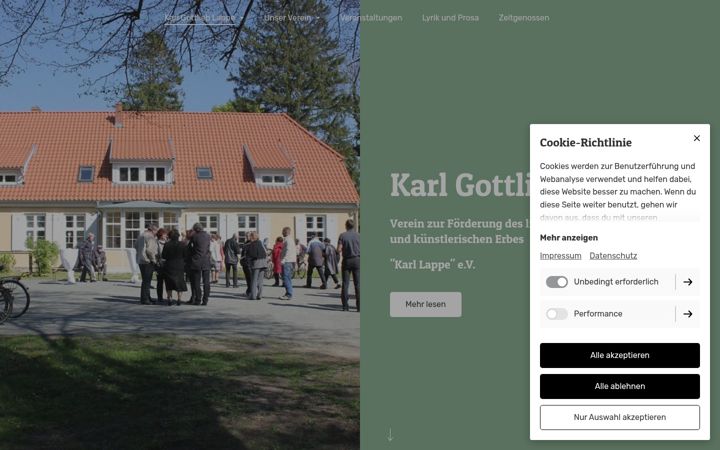 Screenshot of karl-lappe.de