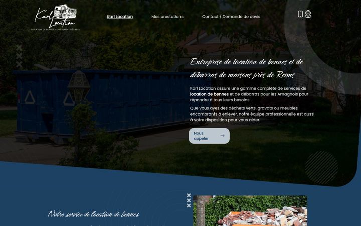 Screenshot of karl-location.fr