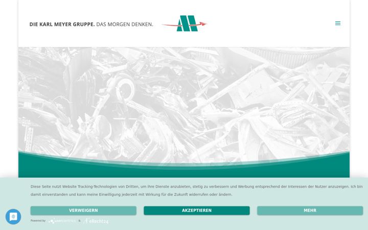 Screenshot of karl-meyer-metallrecycling.de