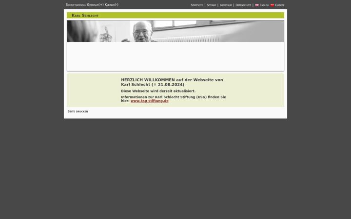 Screenshot of karl-schlecht.de