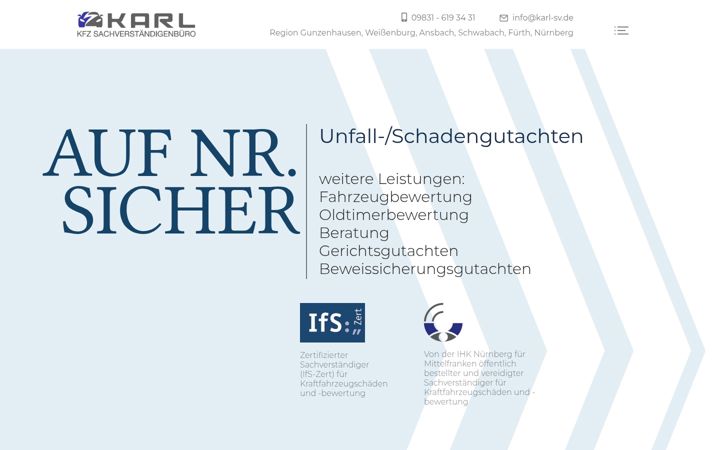 Screenshot of karl-sv.de