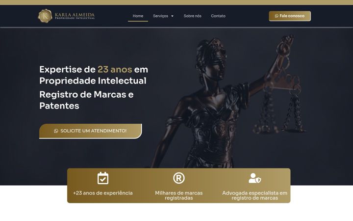 Screenshot of karlaalmeida.com.br