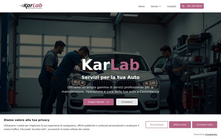 Screenshot of karlab.it