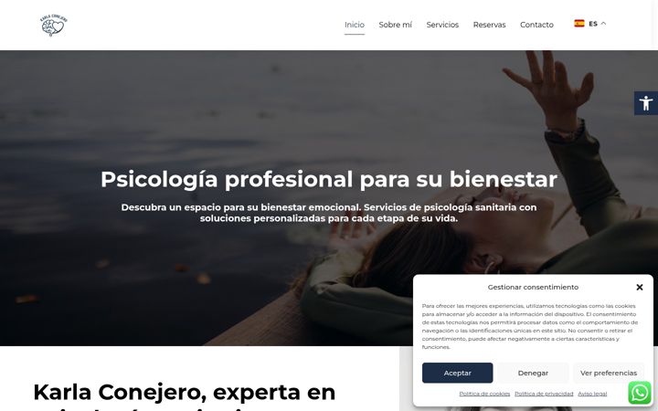 Screenshot of karlaconejero.es