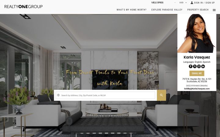 Screenshot of karlalvasquez.com