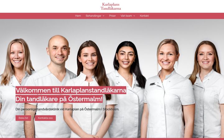 Screenshot of karlaplanstandlakarna.se