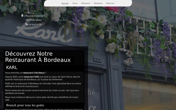 Screenshot of karlbordeaux.fr