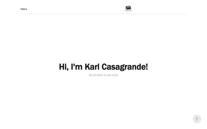 Screenshot of karlcasagrande.be