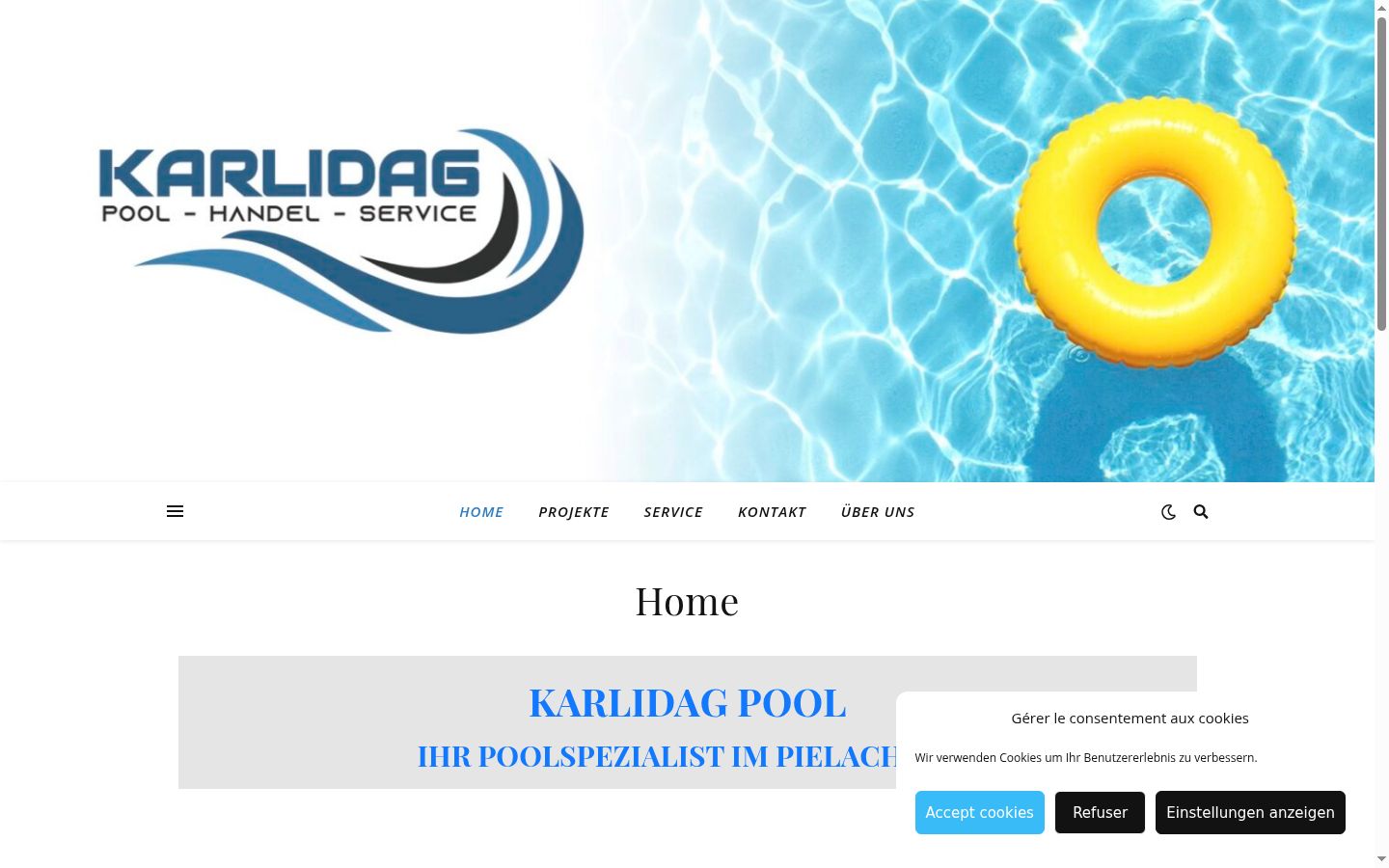 Ekrānuzņēmums ar piekrišanas baneri, kas tika rādīts pirms jebkādas mijiedarbības
