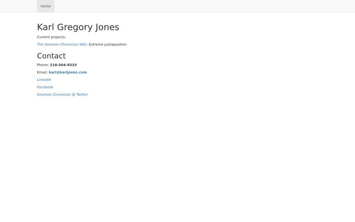 Screenshot of karljones.com
