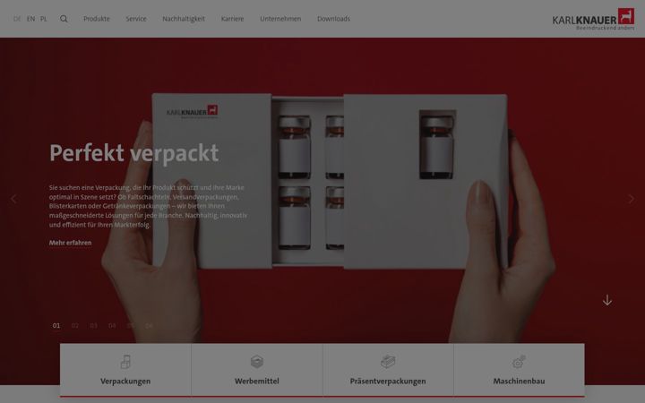 Screenshot of karlknauer.de
