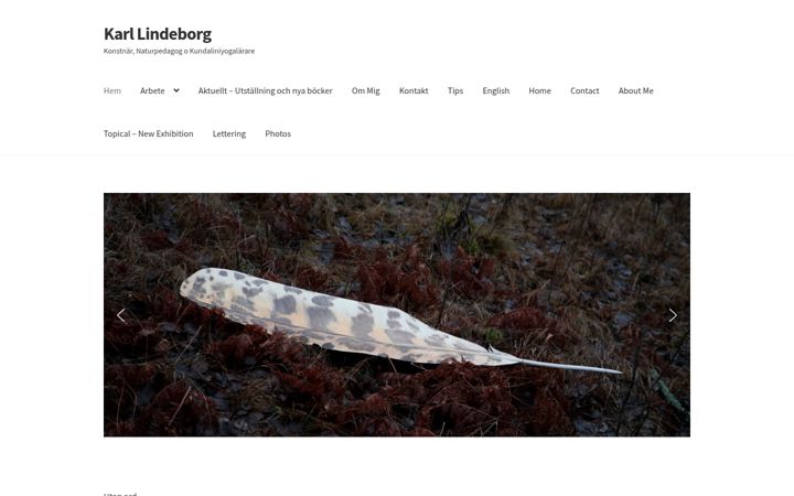 Screenshot of karllindeborg.se