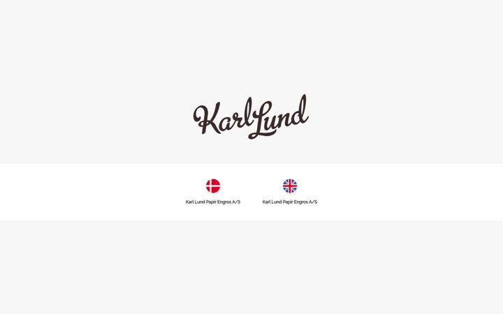 Screenshot of karllund.dk