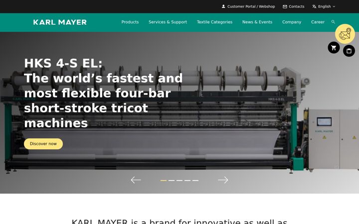 Screenshot of karlmayergroup.com