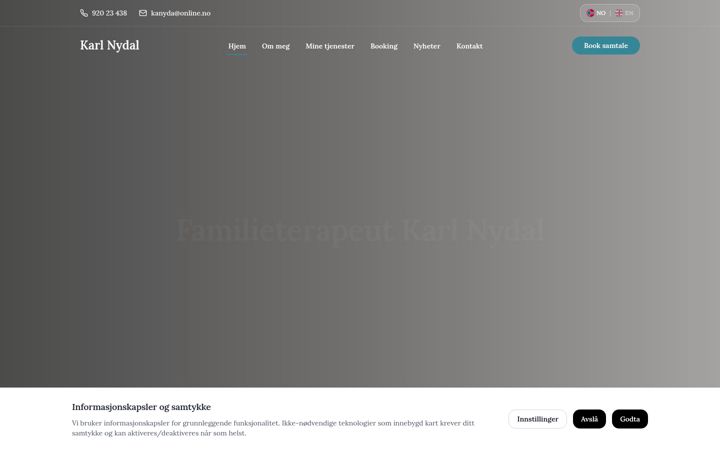 Screenshot of karlnydal.no