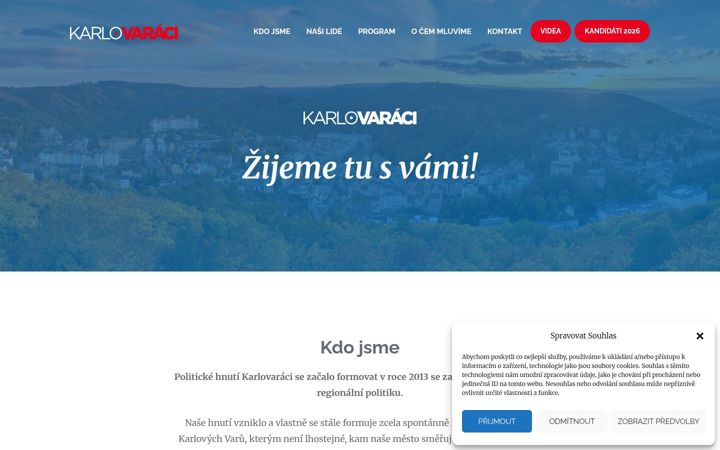 Screenshot of karlovaraci.cz
