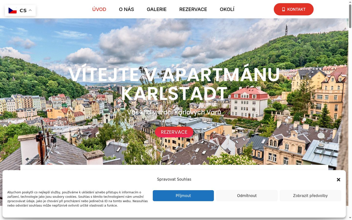 Screenshot des Einwilligungsbanners vor jeglicher Interaktion