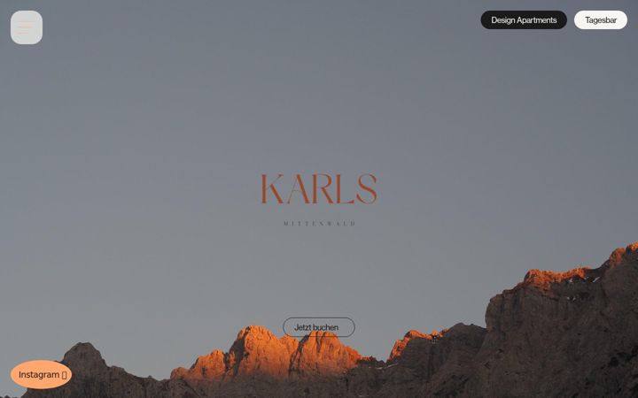 Screenshot of karls-mittenwald.de