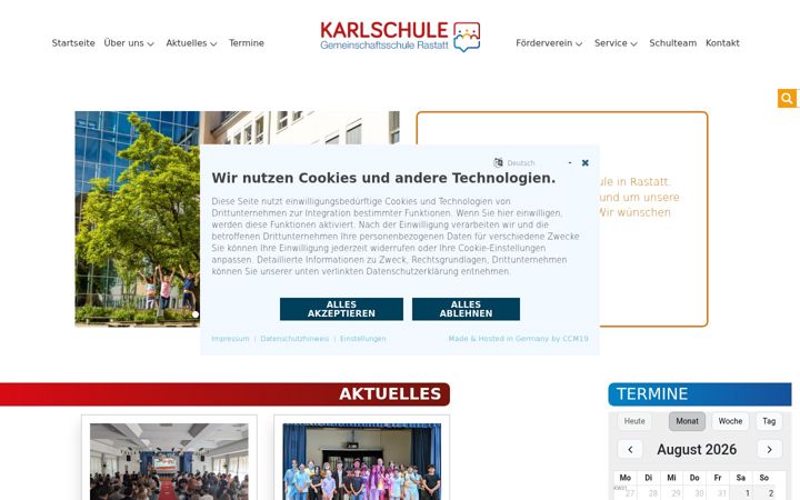 Screenshot of karlschule-rastatt.de