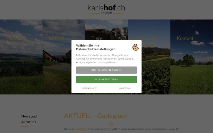 Screenshot of karlshof.ch