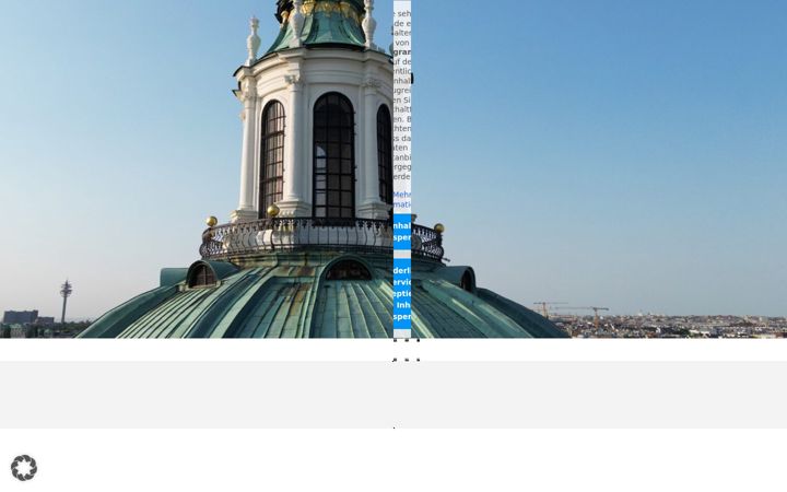 Screenshot of karlskirche.eu