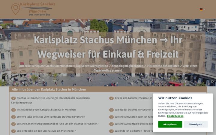 Screenshot of karlsplatz-stachus-muenchen.de