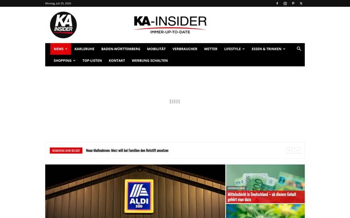 Screenshot of karlsruhe-insider.de