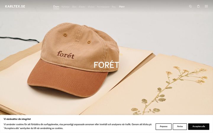 Screenshot of karltex.se