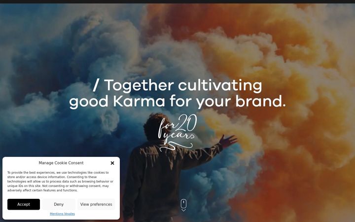 Screenshot of karma-communication-group.com