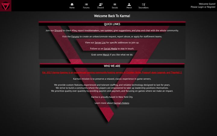 Screenshot of karma-gaming.net