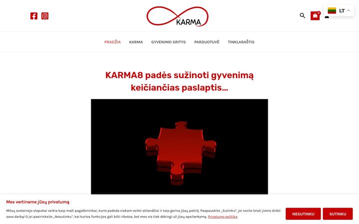 Screenshot of karma8.lt