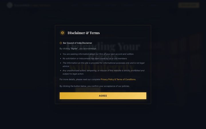 Screenshot of karmabhihlegaladvisors.com