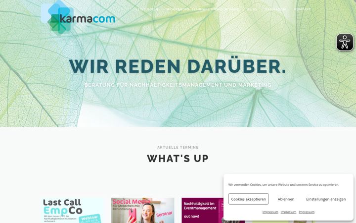 Screenshot of karmacom.de