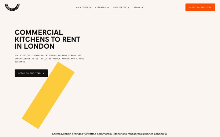 Screenshot of karmakitchen.co