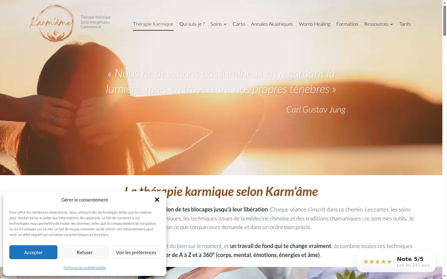 Screenshot tal-banner tal-kunsens muri qabel kwalunkwe interazzjoni