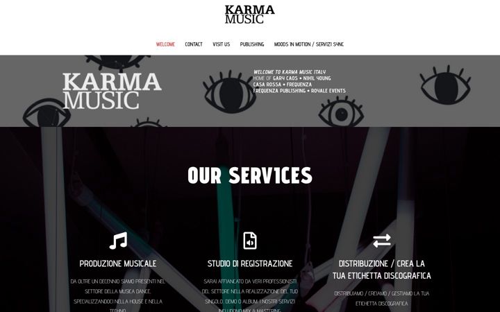 Screenshot of karmamusic.it