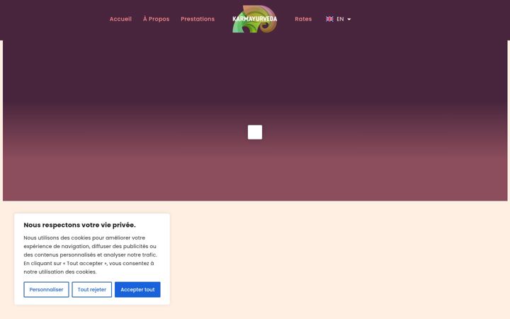 Screenshot of karmayurveda.com