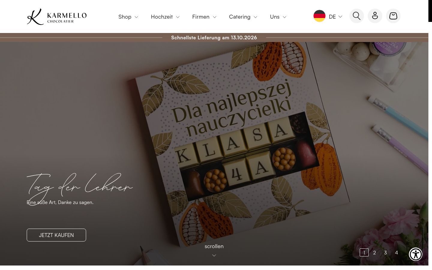 Screenshot des Einwilligungsbanners vor jeglicher Interaktion