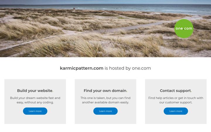 Screenshot of karmicpattern.com