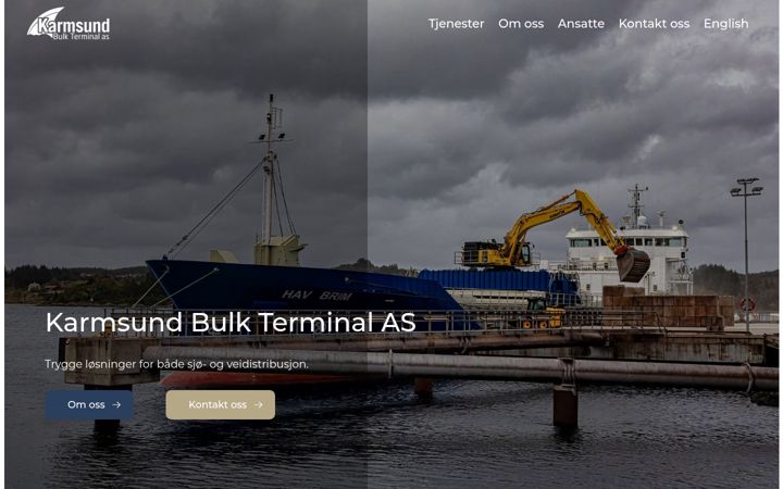 Screenshot of karmsundbulkterminal.no