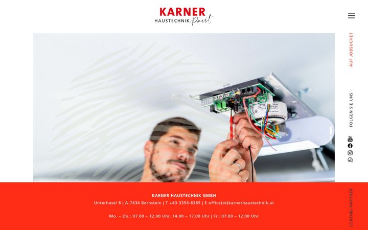 Screenshot of karner-heizung.at